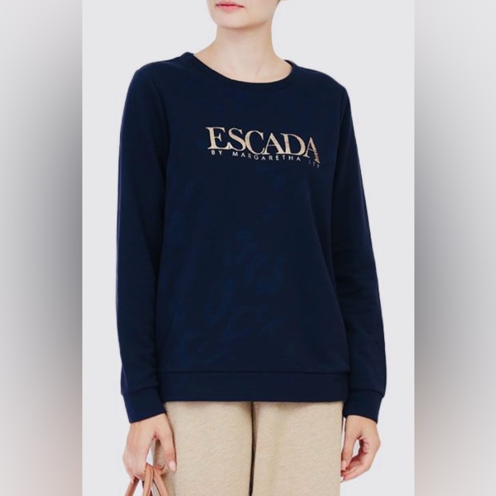 Escada by Margaretha Ley Navy Sweater